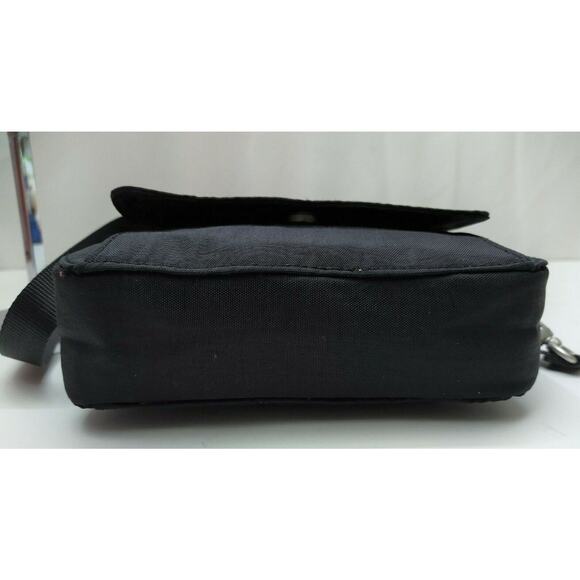 Baggallini Black Nylon Zipper Pockets Credit Card Slots Crossbody Bag - Picture 8 of 13